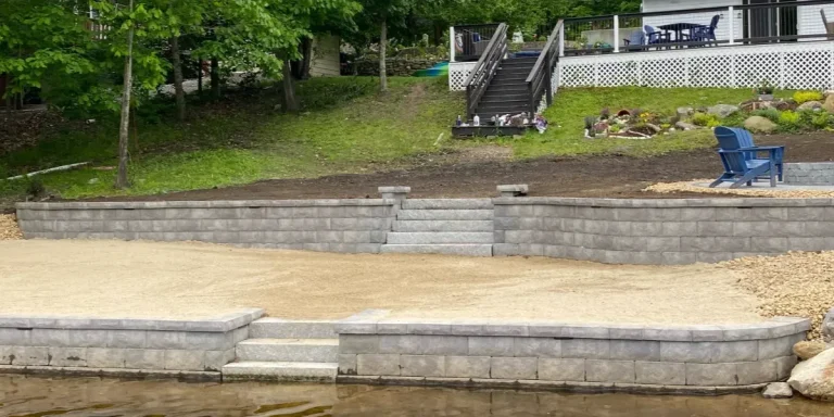 new retaining wall installs and repairs
