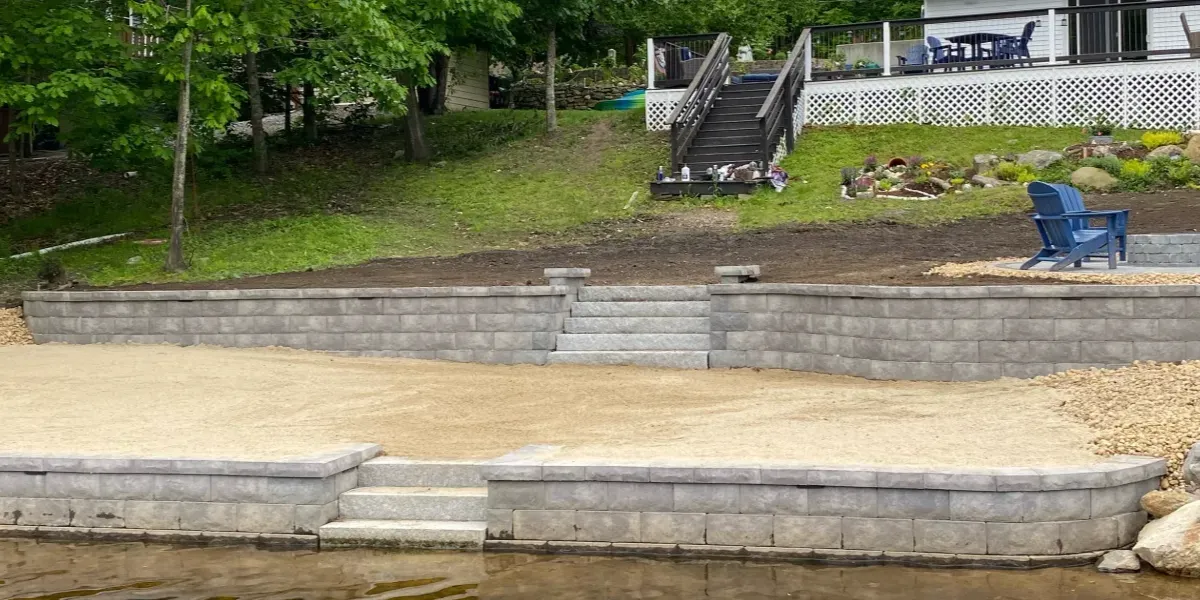 new retaining wall installs and repairs