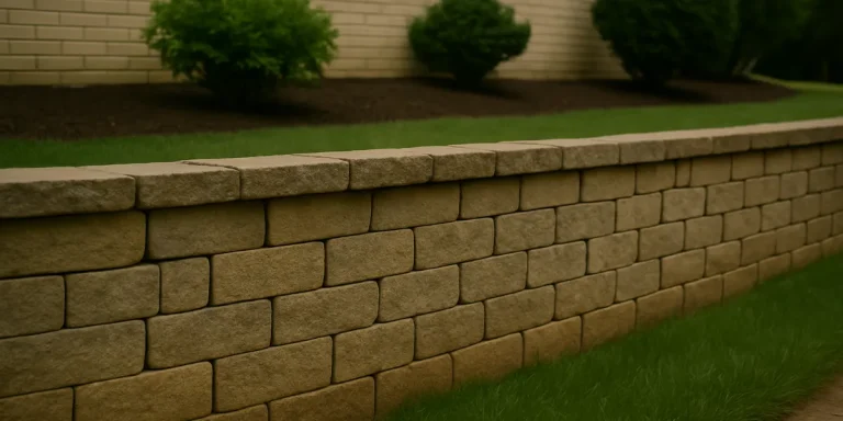 fixing gaps in retaining walls