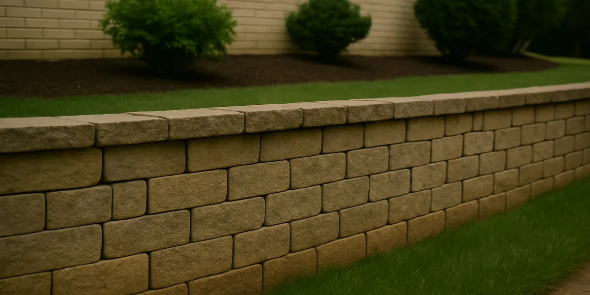 fixing gaps in retaining walls