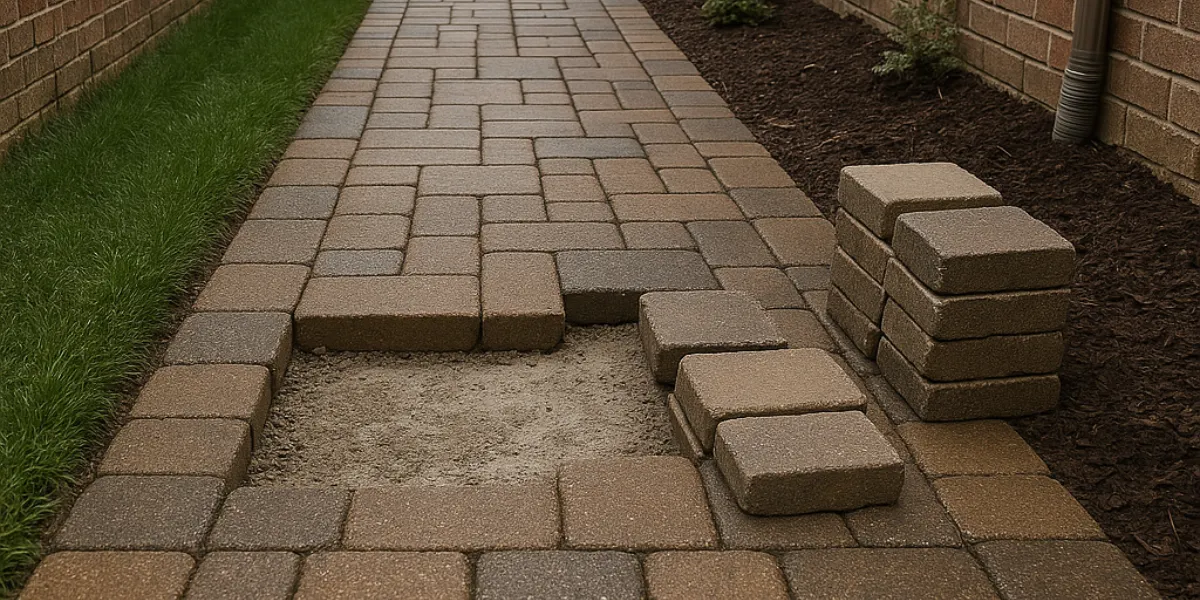 fixing uneven pavers
